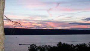 Finger Lakes Waterfall Resort sunset