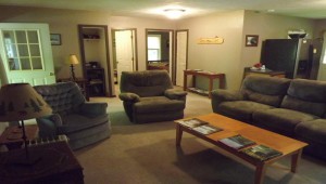Hunters View cabin living room