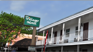 Villager Motel Exterior in downtown Watkins Glen