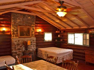 Rustic Log Cabin interior