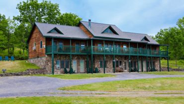 Inn at Grist Iron on hillside overlooking Seneca Lake
