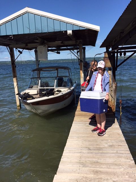 A charter fishing expedition on Seneca Lake