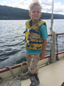 Red Kettle bnb guest enjoying a sail on Seneca Lake