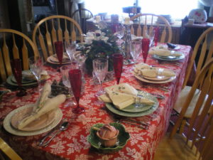 Red House Country Inn Celebration table